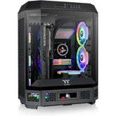 Thermaltake The Tower 600 Mid Tower 3 Tempered Glass Panels Hidden Conneor Support Motherboard Rotational Pci E Slots Black - CompuMe